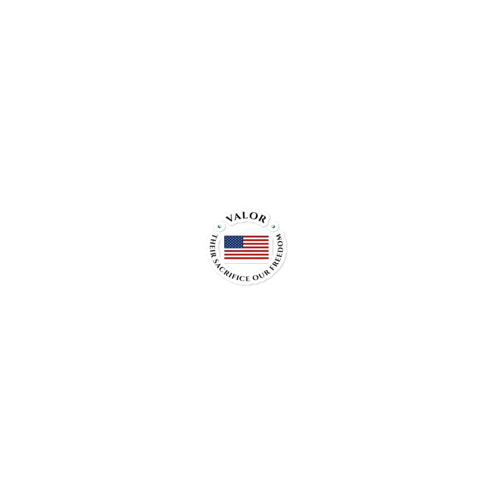 Valor Flag Stickers