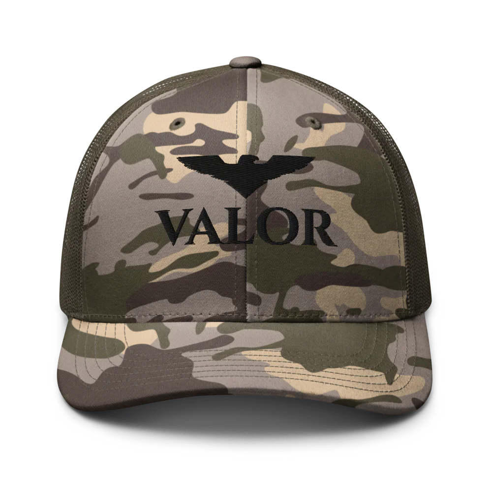 Valor Camouflage Trucker Hat | Otto Cap 105-1247