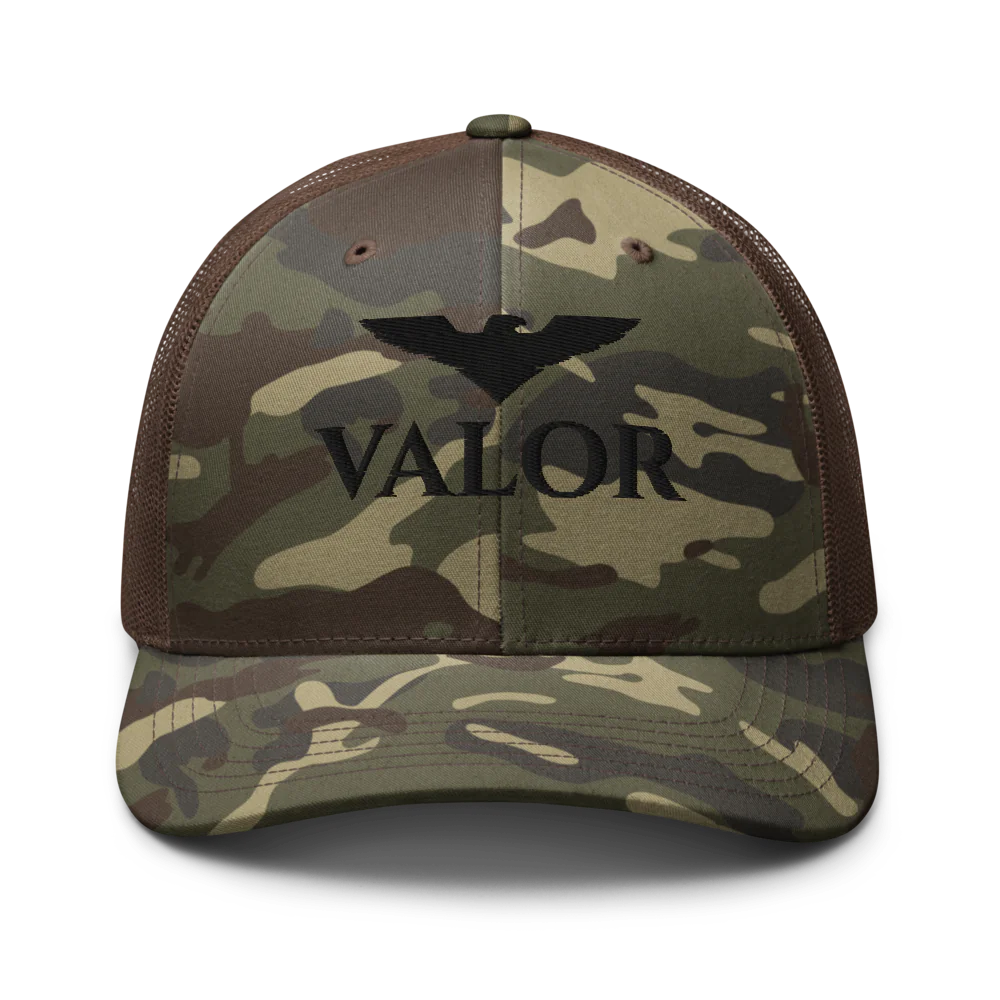 Valor Camouflage Trucker Hat | Otto Cap 105-1247
