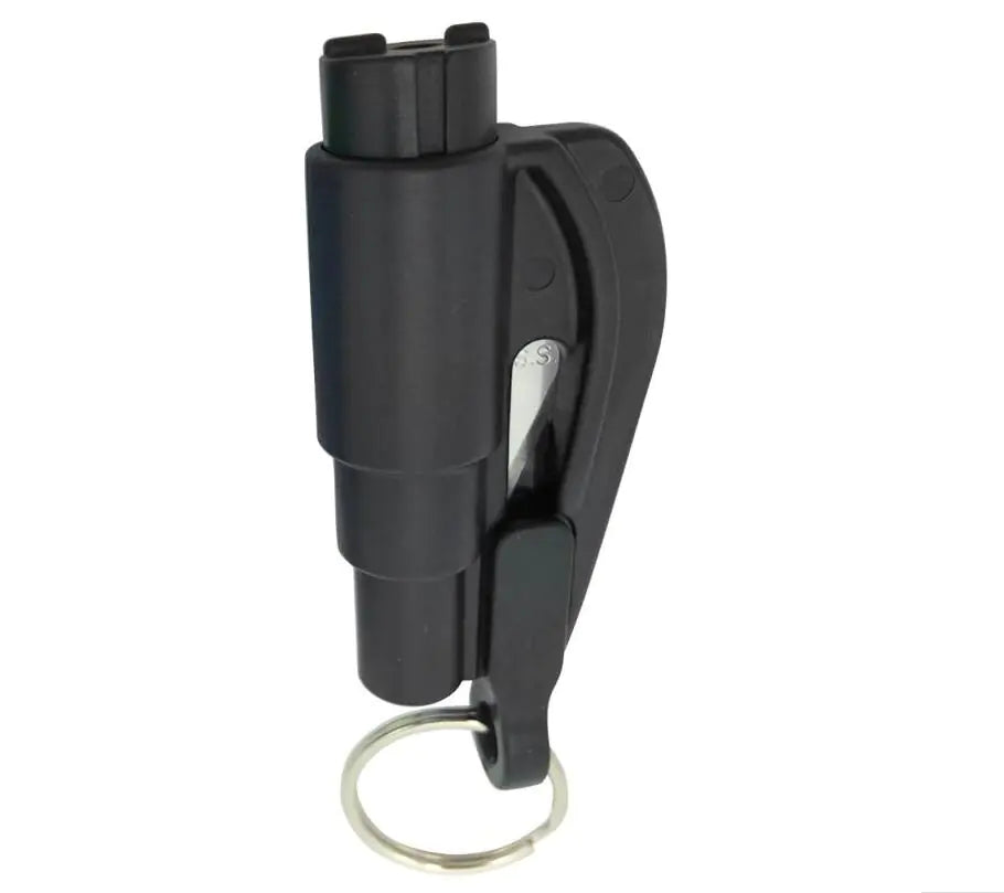 Mini Car Safety Hammer and Window Breaker Keychain