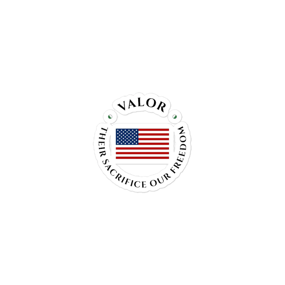 Valor Flag Stickers