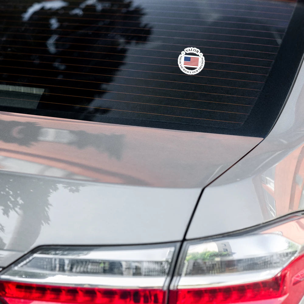 Valor Flag Stickers