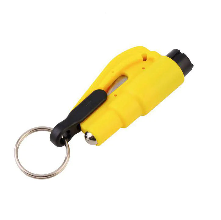 Mini Car Safety Hammer and Window Breaker Keychain