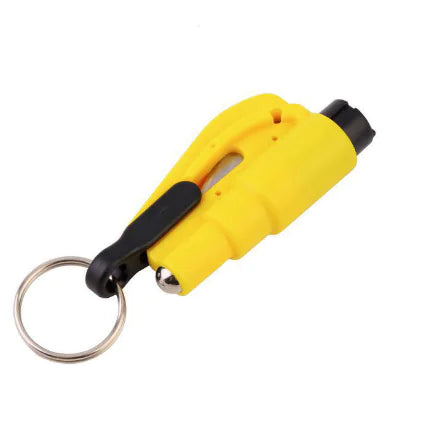 Mini Car Safety Hammer and Window Breaker Keychain
